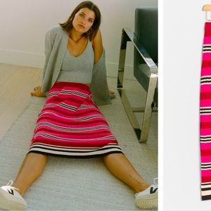 NWT Anthropologie Dolan Dora Knit Midi Skirt SizeM